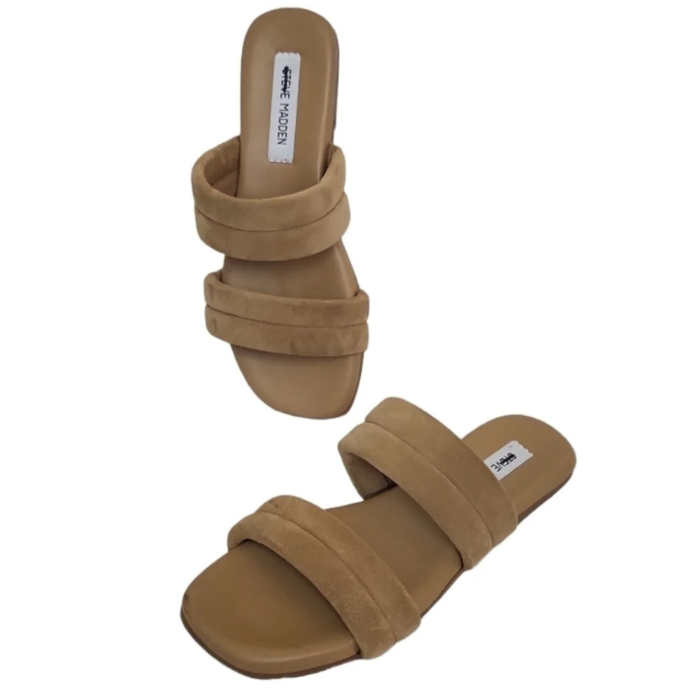 STEVE MADDEN Wizen Suede Slide Sandals